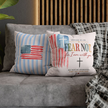 Faith Pillow: "Fear Not, For I Am With You" Isaiah 41:10 Decorative Throw Pillow