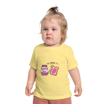 Baby T-Shirt — 'Go Spread It' Gospel Toast & 'Made for a Purpose' Rainbow Christian Tee