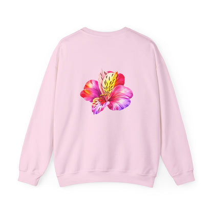 Floral Jesus Crewneck Sweatshirt — Tropical Hibiscus Faith Design