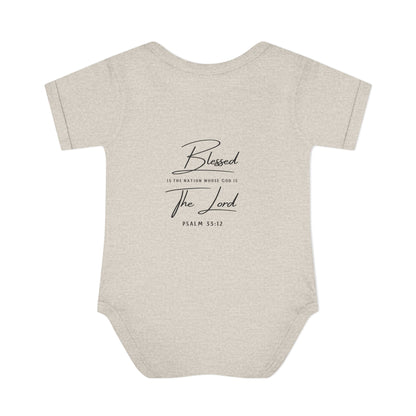 Baby Bodysuit – "My First 4th of July" Patriotic Infant Onesie
