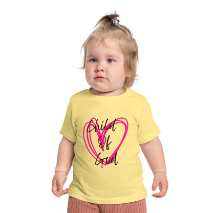 Baby T-Shirt | "Child of God" Heart Front & "Made for a Purpose" Rainbow Back — Christian Infant Tee