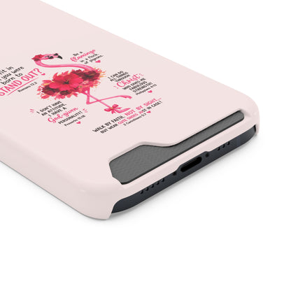 Flamingo 'Stand Out' Phone Card Case — Slim Wallet iPhone Case