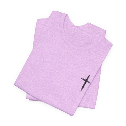 Christian Cross T-Shirt — “By His Wounds We Are Healed” Isaiah 53:5 Inspirational Tee