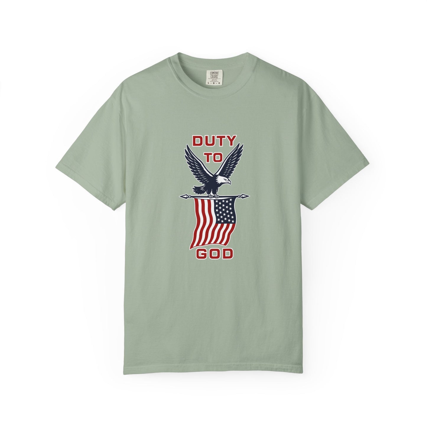Duty to God Eagle American Flag T-Shirt