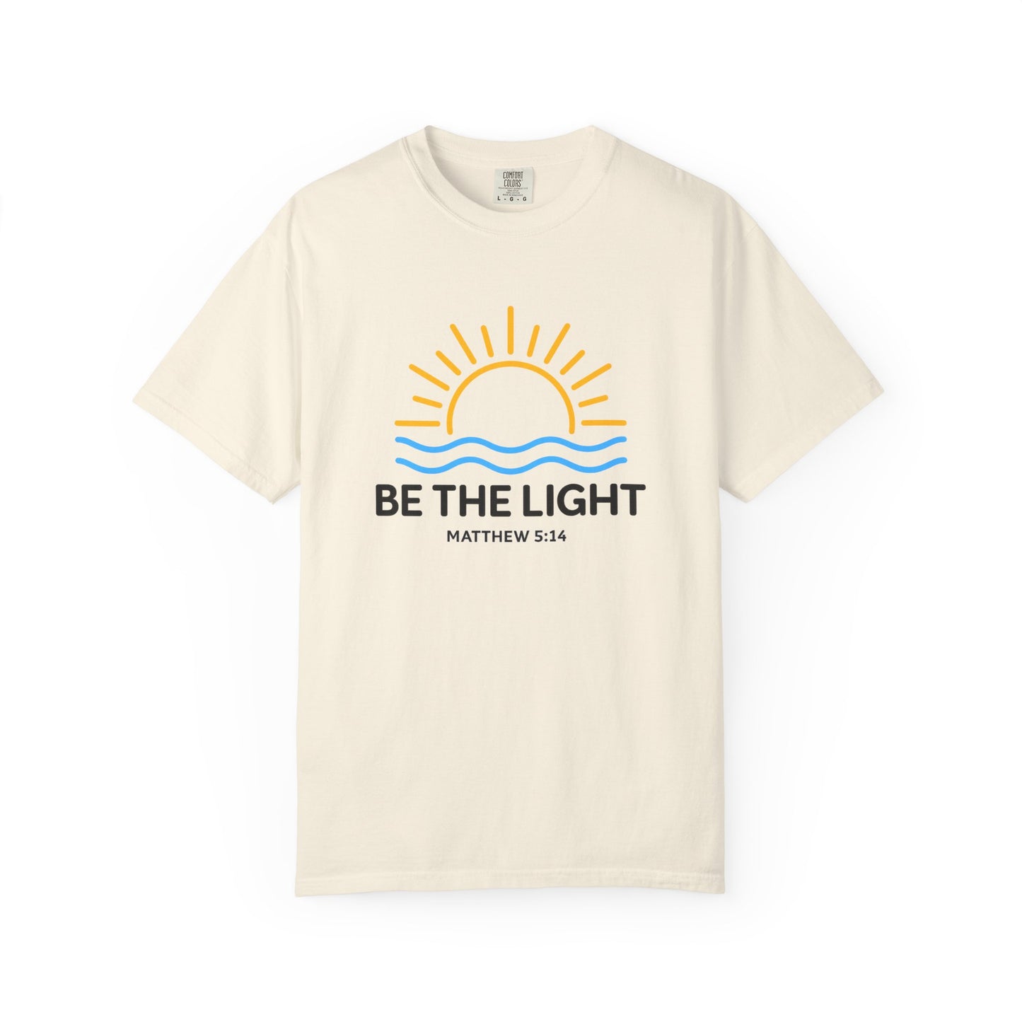 Be The Light T-Shirt — Christian Faith Tee (Matthew 5:14)