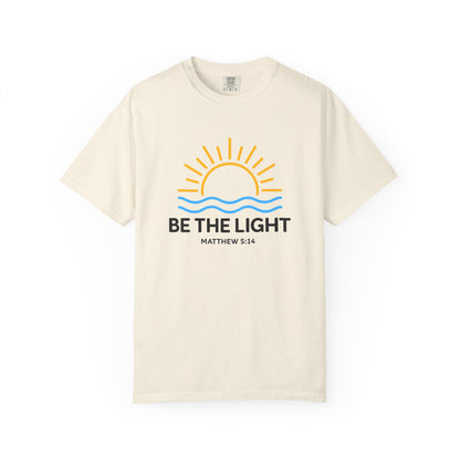 Be The Light T-Shirt — Christian Faith Tee (Matthew 5:14)