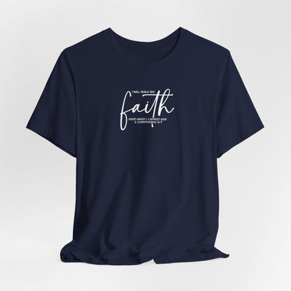 “He Left the 99 to Rescue Me” Double print Shepard Playing Card Christian Tee