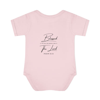 Baby Bodysuit – "My First 4th of July" Patriotic Infant Onesie