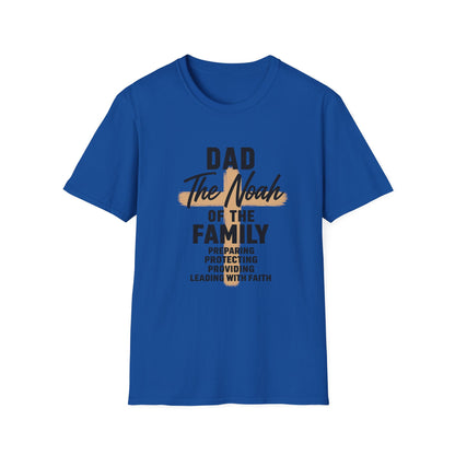 Dad The Noah of the Family T-Shirt — Christian Father Faith Shirt