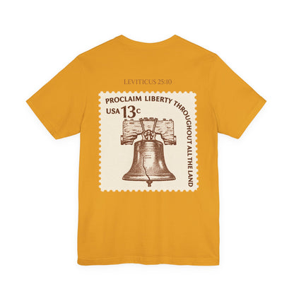 Liberty Stamp T‑Shirt — Vintage 13 Liberty Bell Graphic Tee