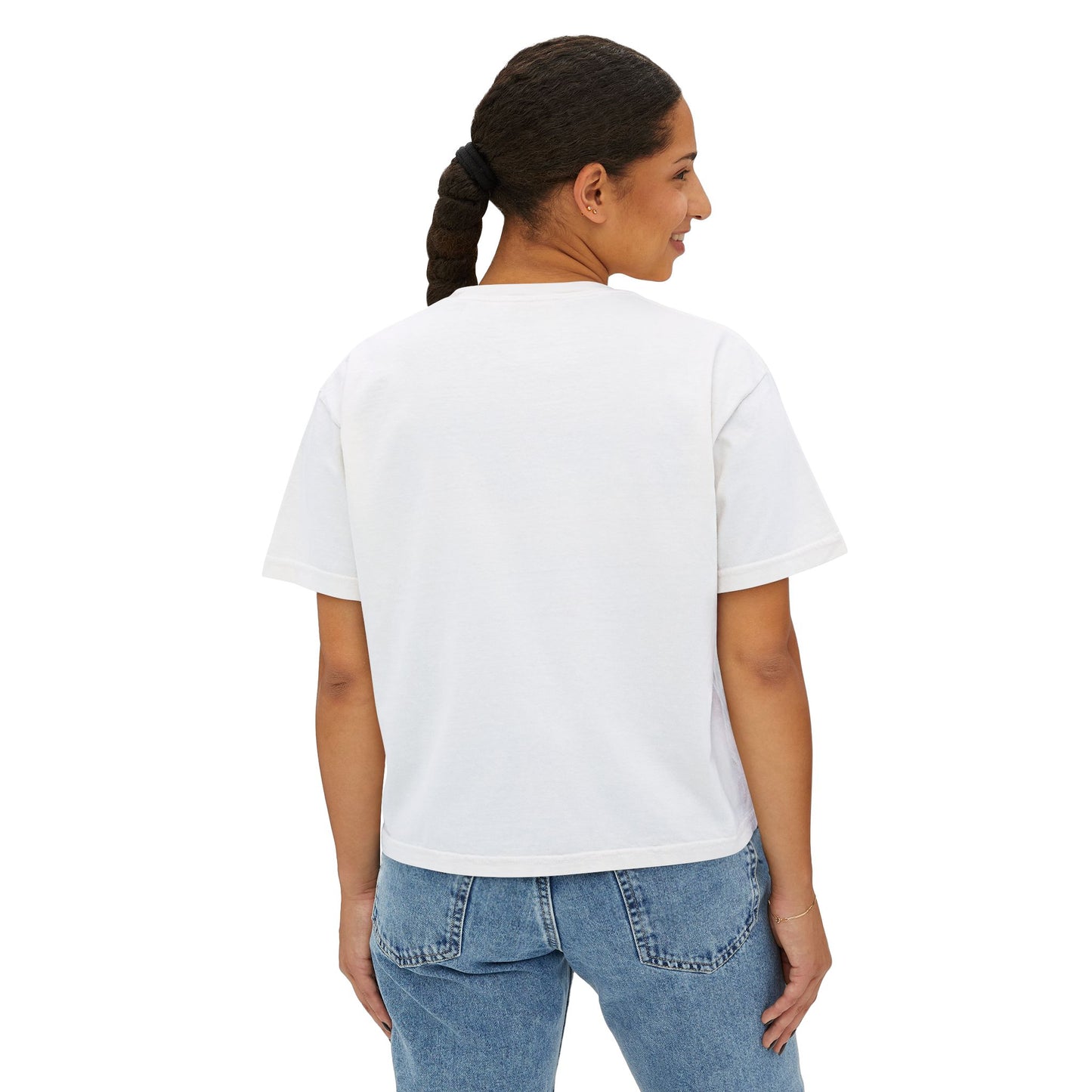 Women’s Boxy Tee — ‘Holy Crab, God Is Good’ Nautical Christian Tee