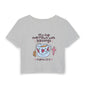 Women’s Baby Tee — “My Cup Overflows With Blessings” Psalms 23:5 Christian Graphic Tee