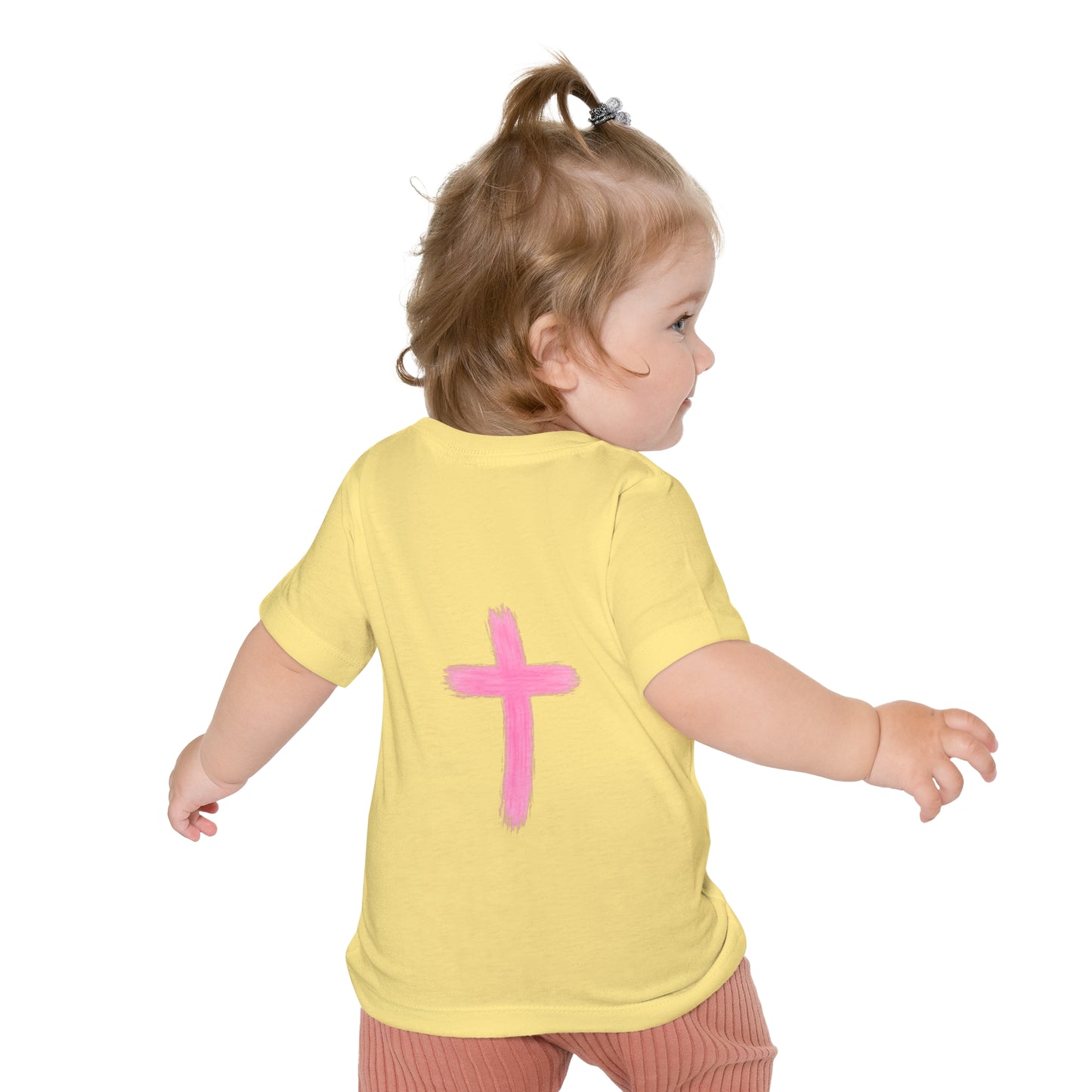 Christian Baby T-Shirt – "I Can Do All Things" Philippians 4:13 Pastel Cross
