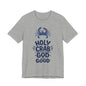 Holy Crab God Is Good T-Shirt — Patriotic Blue Crab Graphic Tee