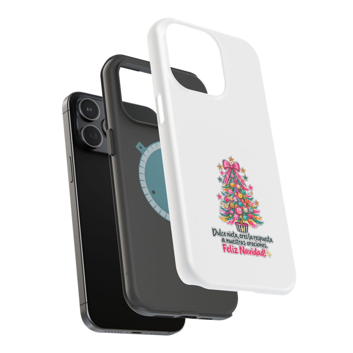 Spanish| Christmas Tree Phone Case - "Feliz Navidad" Spanish Holiday Magnetic Impact-Resistant Case