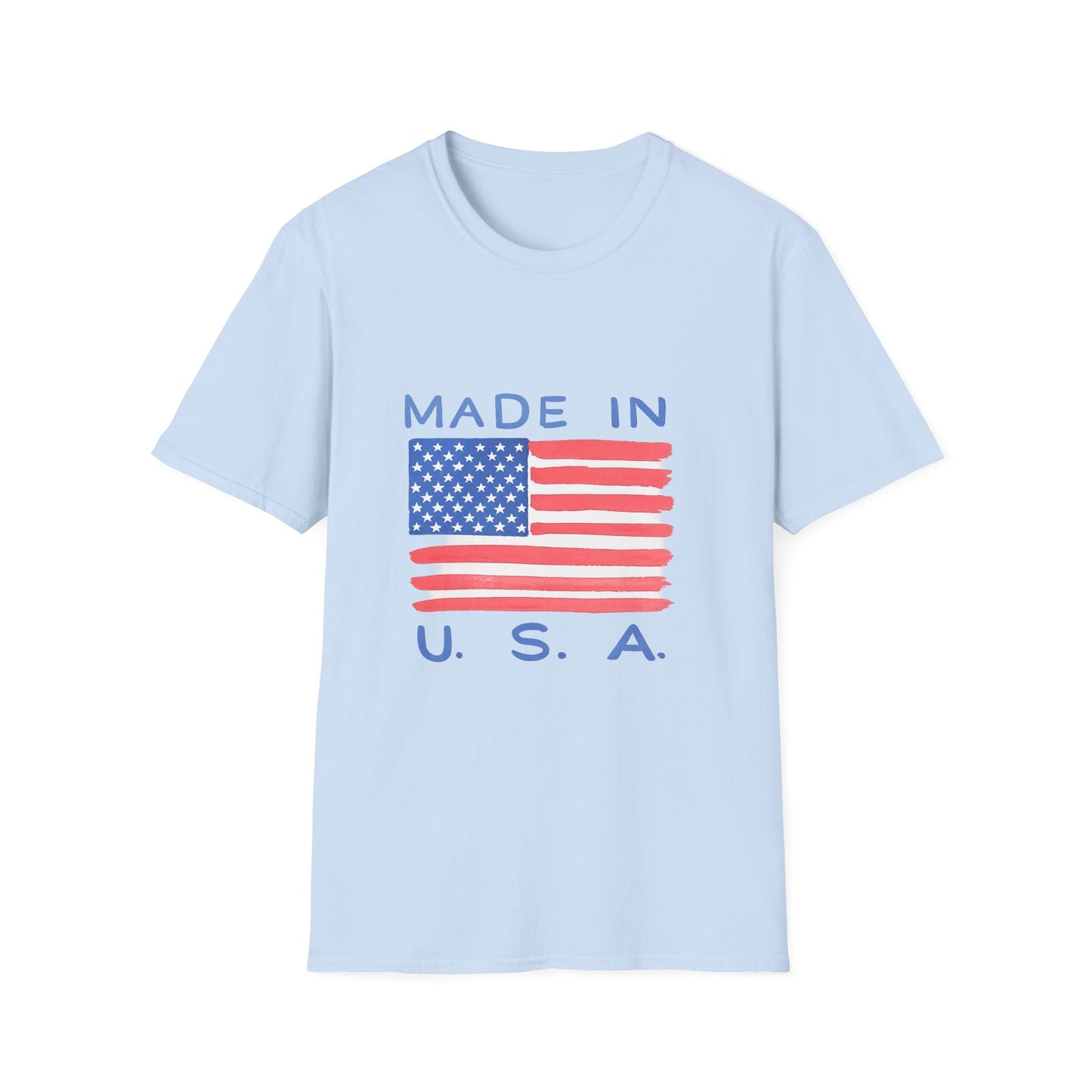 Made in U.S.A. T-Shirt — American Flag Graphic Tee