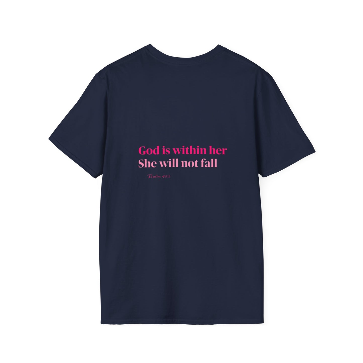 Christian Inspirational T-Shirt — “I am a child of God” Pink Scripture Tee