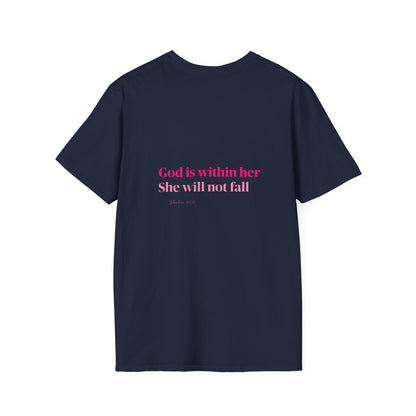 Christian Inspirational T-Shirt — “I am a child of God” Pink Scripture Tee