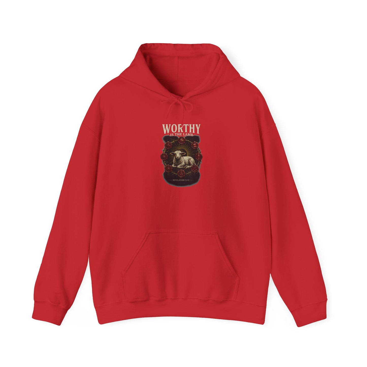 Worthy of the Lamb double print Hoodie – Christian Sheep & Roses Gospel Pullover