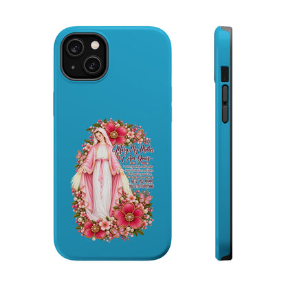 Religious Floral Phone Case — 'Blessed Virgin' Magnetic Impact-Resistant Case