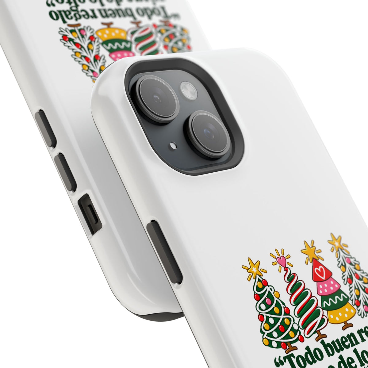Christmas Grandma Phone Case — “Todo buen regalo viene de lo alto” Magnetic Impact-Resistant Case