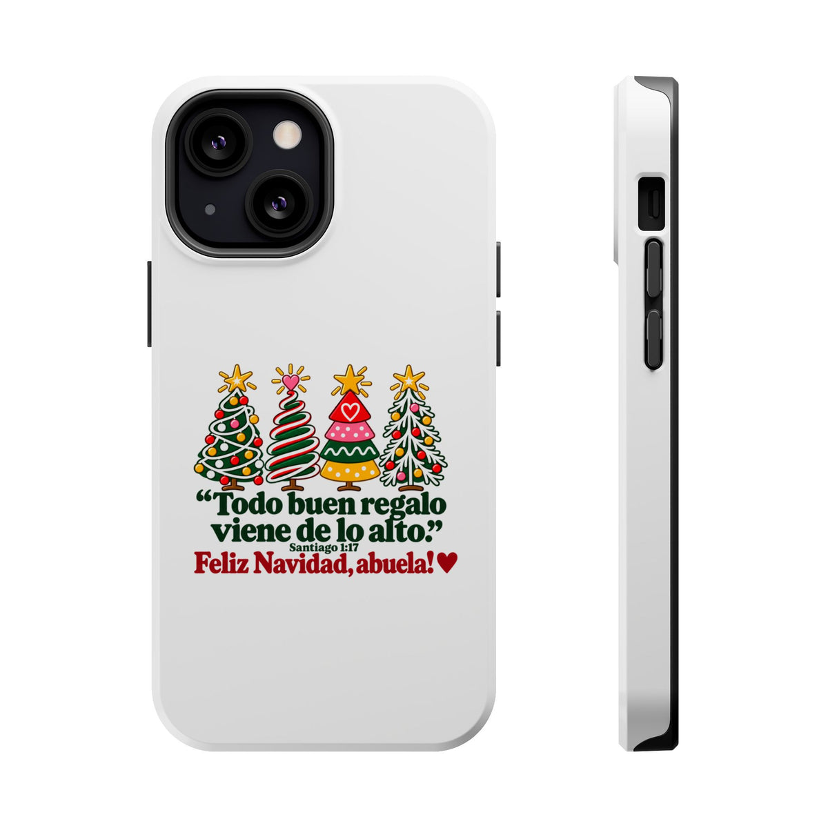 Christmas Grandma Phone Case — “Todo buen regalo viene de lo alto” Magnetic Impact-Resistant Case