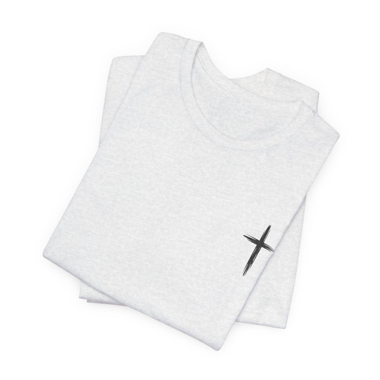 Christian Cross T-Shirt — “By His Wounds We Are Healed” Isaiah 53:5 Inspirational Tee