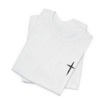 Christian Cross T-Shirt — “By His Wounds We Are Healed” Isaiah 53:5 Inspirational Tee