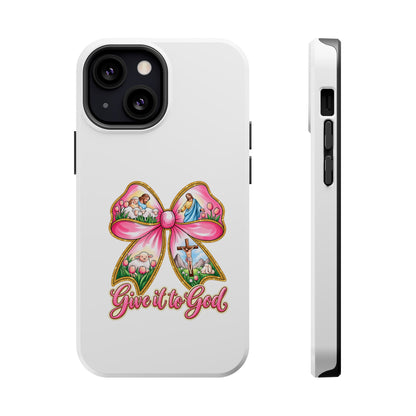 Give It to God Phone Case — Floral Bow Christian iPhone Cover