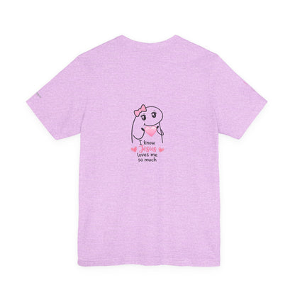 Christian Kids Tee — Cute Tooth Fairy Design with “I Know Jesus Loves Me So Much”