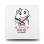 Acrylic Wall Clock — "I Know Jesus Loves Me So Much" Cute Faith Decorative Clock
