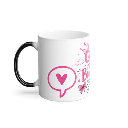 Color-Changing Mug — "God Is Bigger Than Your Fear" Inspirational Christian Coffee Cup, 11oz
