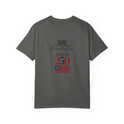 Patriotic Fathers Are Like Noah T-Shirt — "They Build Before the Storm Comes" (America 250)