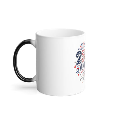 Color Morphing Mug — '250 America' Design, 11oz