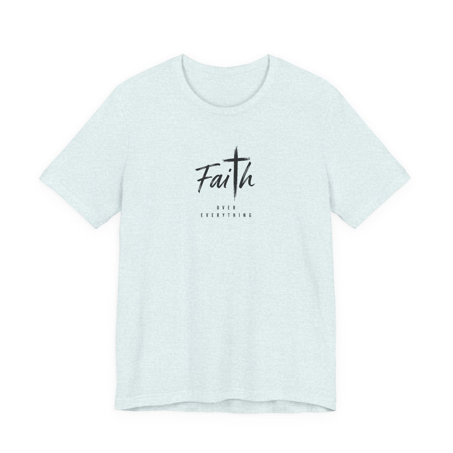 Faith Cross T‑Shirt — 'Our Father' Prayer Typography Tee