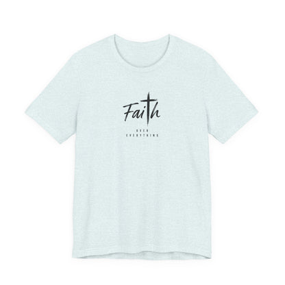 Faith Cross T‑Shirt — 'Our Father' Prayer Typography Tee