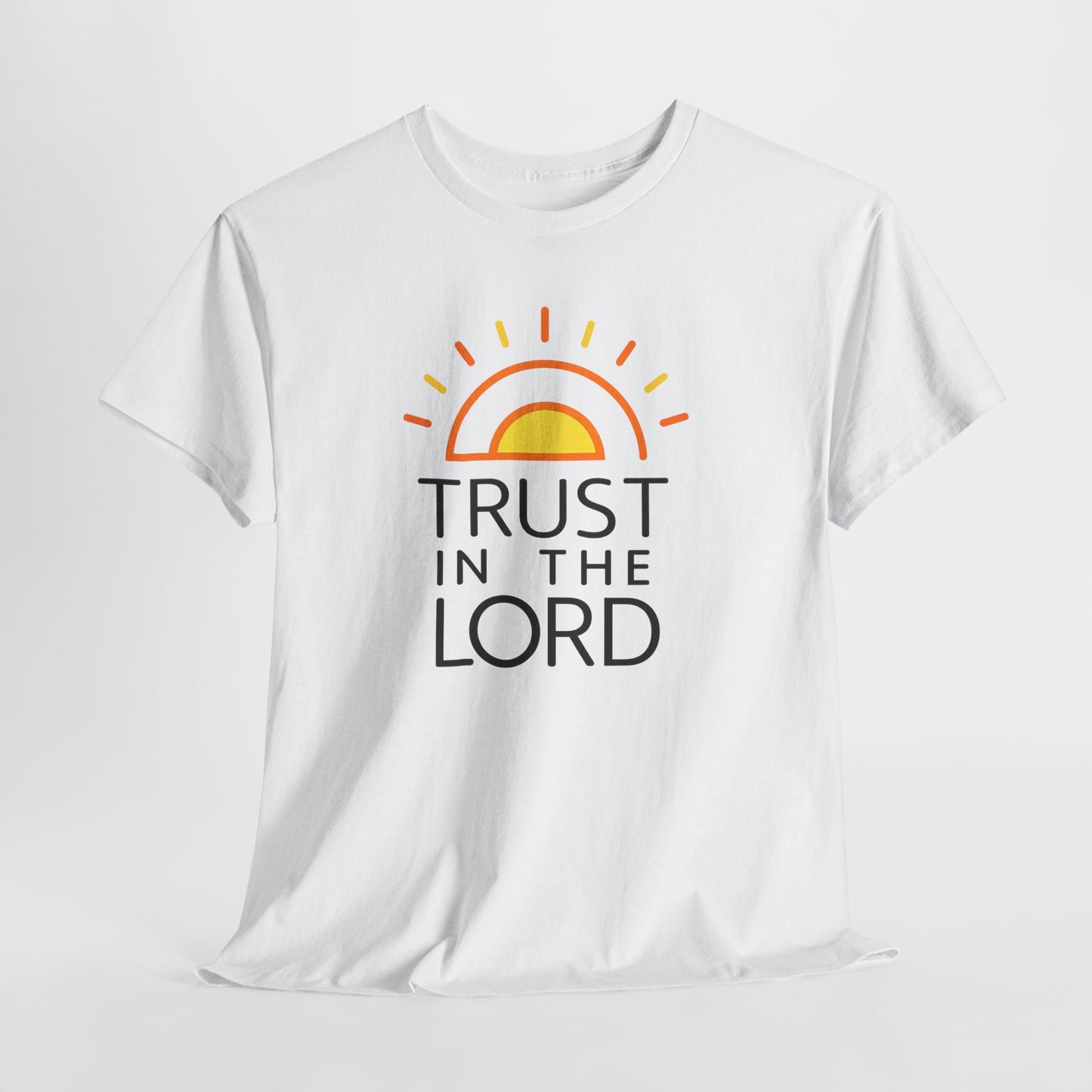 Trust in the Lord T-Shirt — Christian Sunrise Faith Tee