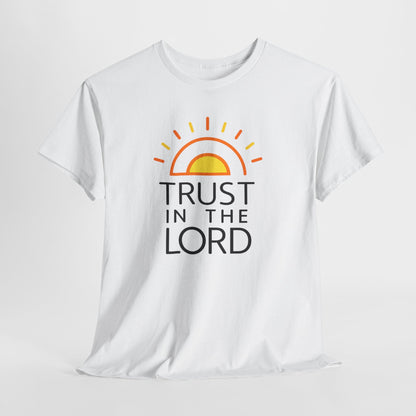 Trust in the Lord T-Shirt — Christian Sunrise Faith Tee