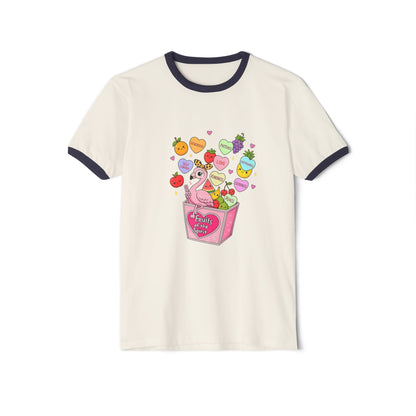 Fruits of the Spirit Ringer Tee — Cute Fruit & Candy Box Graphic