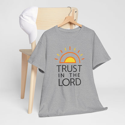 Trust in the Lord T-Shirt — Christian Sunrise Faith Tee