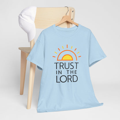 Trust in the Lord T-Shirt — Christian Sunrise Faith Tee