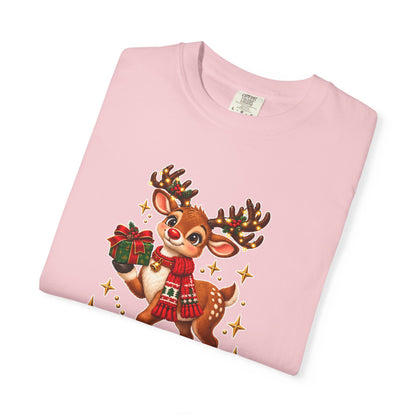 Christmas Reindeer T-Shirt — "Sweet Granddaughter You're an Answered Prayer" Holiday Tee