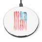 Patriotic Watercolor Cross Wireless Charger