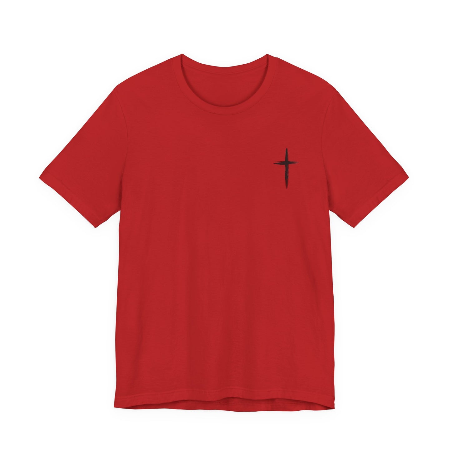 Christian Cross T-Shirt — “By His Wounds We Are Healed” Isaiah 53:5 Inspirational Tee