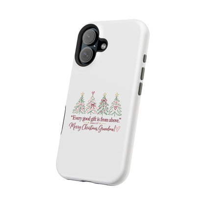 Christmas Grandma Phone Case — “Every good gift is from above” Magnetic Impact-Resistant Case