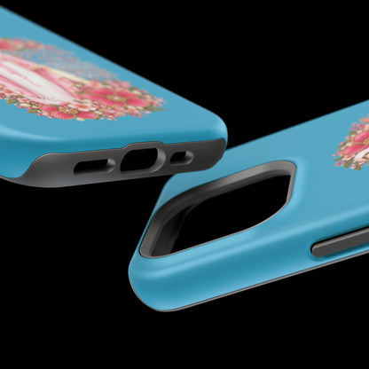 Religious Floral Phone Case — 'Blessed Virgin' Magnetic Impact-Resistant Case
