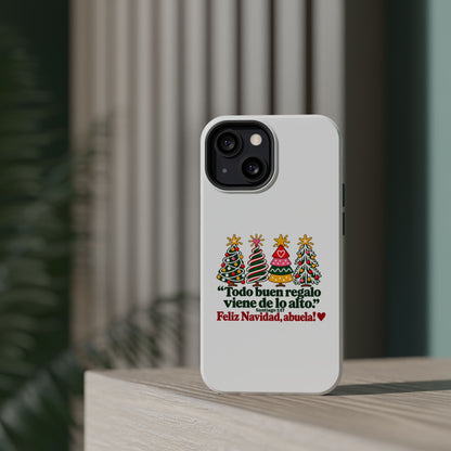 Christmas Grandma Phone Case — “Todo buen regalo viene de lo alto” Magnetic Impact-Resistant Case