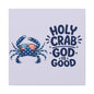 Patriotic Crab Canvas — "Holy Crab God Is Good" Wall Art