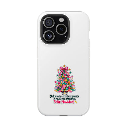 Spanish| Christmas Tree Phone Case - "Feliz Navidad" Spanish Holiday Magnetic Impact-Resistant Case