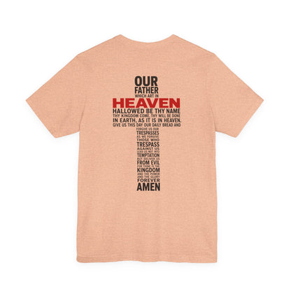 Matthew 6 Prayer Cross Tee — Our Father Lord's Prayer Christian T-Shirt